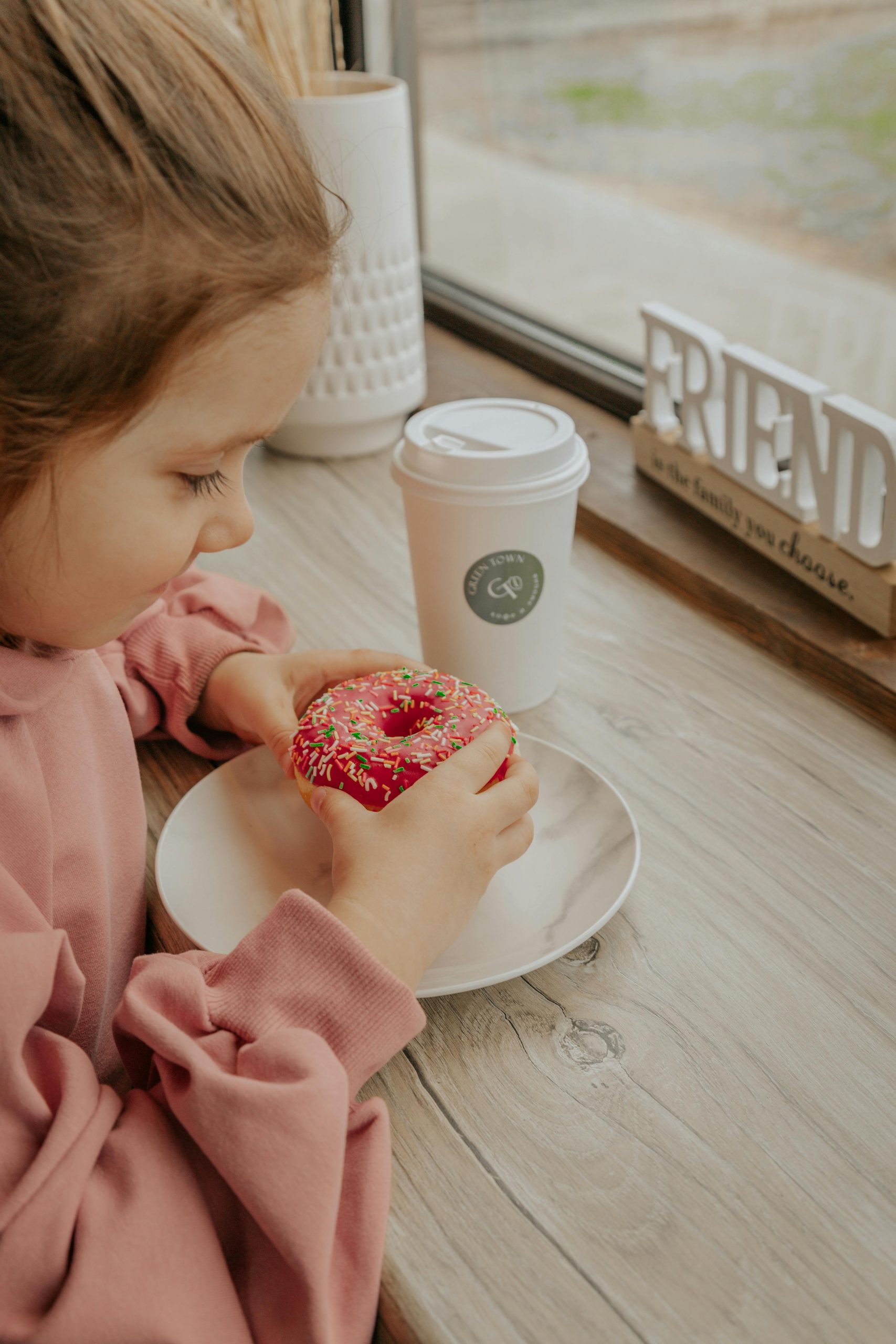 A child in a cafe